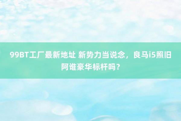 99BT工厂最新地址 新势力当说念，良马i5照旧阿谁豪华标杆吗？