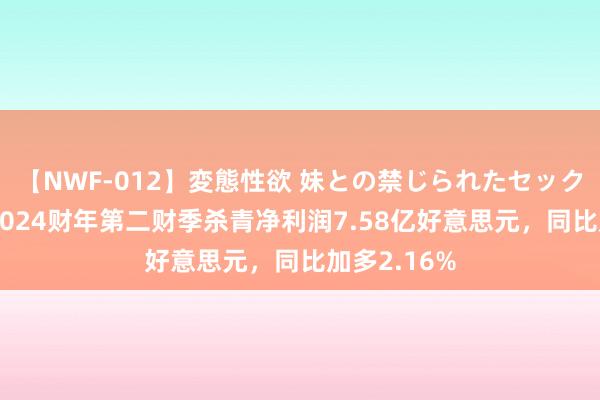 【NWF-012】変態性欲 妹との禁じられたセックス。 百度2024财年第二财季杀青净利润7.58亿好意思元，同比加多2.16%