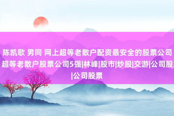 陈凯歌 男同 网上超等老散户配资最安全的股票公司）超等老散户股票公司5强|林峰|股市|炒股|交游|公司股票